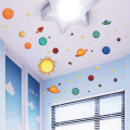 Cartoon Universe Outer Space Stickers Room Decoration 3d Wall Stickers